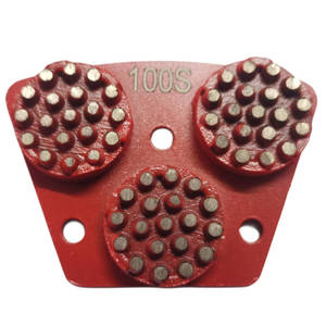 Plaque de ponçage trapézoïdale ou fixation pour plaque magnétique CPS Triple Cluster Diamond Button M6 <span class=keywords><strong>à</strong></span> visser pour le ponçage des sols en <span class=keywords><strong>béton</strong></span> - Product Image 2