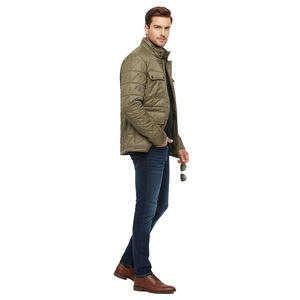 Chaqueta Bomber para Hombre de Primera Calidad, Lona Ecológica, Transpirable, Material Ligero, Comodidad, Calidez, Estilo Atemporal, Invierno - Product Image 1