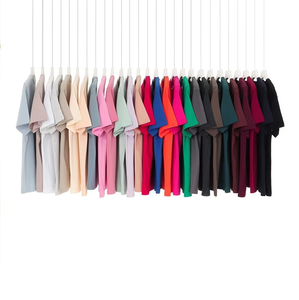 T-shirts graphiques à impression personnalisée pour hommes et femmes 230 grammes 100% coton uni vierge polyester/coton - Product Image 5