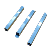 Usinage CNC en acier inoxydable pour composants tubulaires, différentes tailles, tubes carrés sur mesure pour matériel industriel