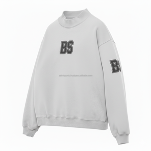 Premium 320 GSM coton polaire sweat doux tissu brossé Logo brodé personnalisé conception minimale femmes sweats respirants - Product Image 5