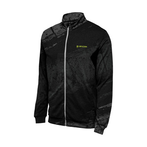 Sudadera con capucha de camuflaje personalizada de cuello alto para hombre, ropa de calle con cremallera completa bordada digital, aspecto lavado OEM para invierno - Product Image 3