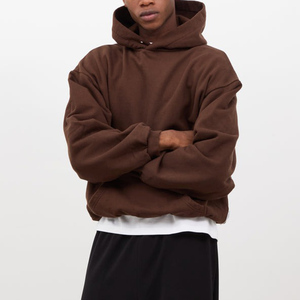 Sweat-shirt à capuche ample et décontracté pour hommes, tissu lourd, confortable, OEM accepté - Product Image 2