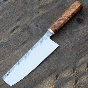 Cuchillo de Chef Burraq Personalizado Hecho a Mano de Acero Inoxidable, Cuchillo Multifuncional con Funda de Madera, OEM/ODM Disponible, Grado Industrial DIY - Product Image 2