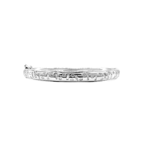 Bijoux vintage Design romantique Meilleure qualité Platine Or blanc Diamant naturel Rond & Baguette Bracelet fin pour femme - Product Image 1