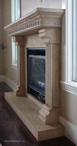 Chimenea independiente de mármol italiano moderno, chimenea de granito de piedra Natural, chimenea de fuego envolvente para hoteles al aire libre, villas - Product Image 4