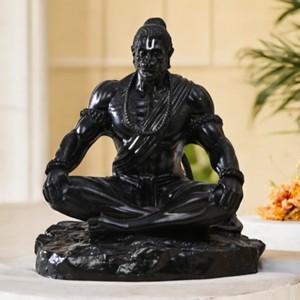 Handmade Hand-painted Resin Bajrangbali Hanuman Ji <b>Statue</b> for <b>Religious</b> Traditional Decoration and Gifting - Product Image 3