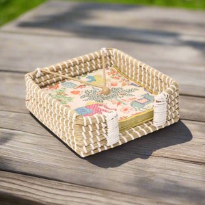 Accessoires de table à manger en gros porte-serviettes en jonc de mer porte-paille pour serviettes de table - Product Image 1