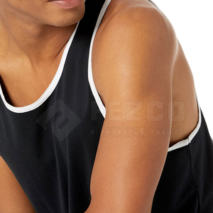 Camiseta sin mangas de gimnasio para hombre colorida personalizada 2025, camiseta sin mangas de entrenamiento de algodón liso con estilo informal para el verano - Product Image 5