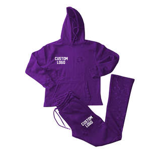 Conjunto de Sudadera con capucha para hombre, chándal de lana de algodón con logotipo personalizado, serigrafía para invierno, ropa informal, producto al por mayor - Product Image 6