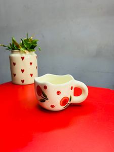 Taza de café de cerámica de cereza, taza de desayuno, taza de café con flor para Hotel, oficina, regalo para cumpleaños, aniversario de San Valentín - Product Image 2