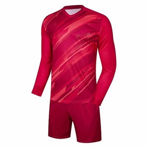 Conjunto Profesional de Uniforme de Portero de Fútbol - Camiseta de Portero con Cuello en V de Poliéster de Secado Rápido y Transpirable, Pantalones Cortos y Calcetines - Para Hombre Adulto - Product Image 4