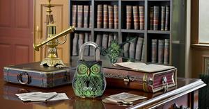 High Security Smart Brass Owl Shape <b>Lock</b> Outdoor Antique Cabinet Padlock with Safety Features - Product Image 5