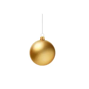 シングルゴールドデザインクリスマスオーナメントボールクリスマスデコレーションクリスマスハンギングつまらないものカスタマイズされたデザインが利用可能
