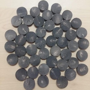 Cuerno de búfalo ecológico, botones negros en blanco con manchas blancas, Ágata tallada, artesanías Naturales de La India - Product Image 4