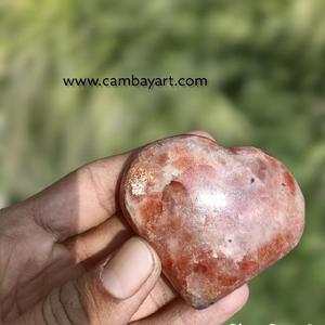 Gran Venta de Sunstone Heart Super calidad y precio de fábrica Precio al por mayor de India Sunstone Heart - Product Image 4
