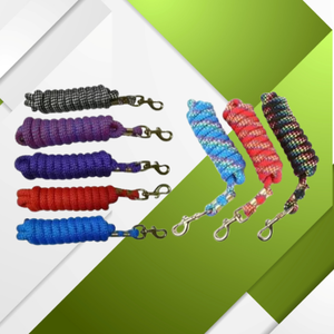 Cuerda de plomo de nailon duradero extra grueso para carreras de caballos y equitación con tamaño personalizable de tacto suave para deportes ecuestres occidentales - Product Image 4