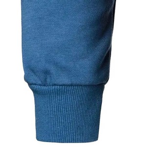 Sudadera con Capucha para Hombre, Diseño Moderno en Color de Contraste, Informal de Invierno, con Apliques Bordados, Forro Polar, Cierre de Cremallera y Manga Larga - Product Image 5