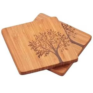 Rustic Finished Laser Engraved Wooden Set of 6 <b>Coasters</b> With Holder in <b>Black</b> Metal Home Decorative Glass Cover Use <b>Coaster</b> - Product Image 4