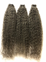 Extensions de cheveux humains bruts vietnamiens Remy en gros, 26 pouces, double trame, non traités, pour tresses, ondulations profondes