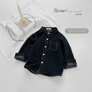 High Quality 2-Piece O-Neck Denim Jeans <b>Baby</b> Boys Long Short Sleeves 1-7 Years <b>Old</b> Winter New Arrival Wholesale <b>Clothing</b> - Product Image 1