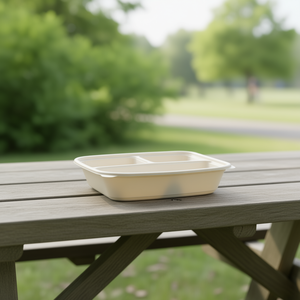 Conteneur à trois étages en PP de 45 oz avec 3 compartiments, étanche et portable, en matériau de qualité alimentaire pour servir les déjeuners - Product Image 3