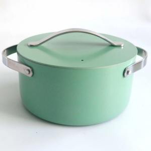 Modern Ceramic Stainless Steel Casserole Dish Induction Ready Oven Safe Retains <b>Heat</b> Longer Dishwasher Safe Eco-Friendly Hot Pot - Product Image 4