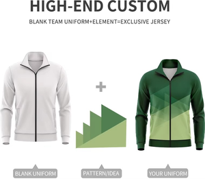 Chándales de entrenamiento de lana con cremallera completa personalizados para adultos, hombres, chaquetas de fútbol sólidas, chándal de moda transpirable para mujeres - Product Image 3