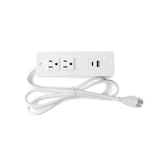 Multiprise fabriquée au Vietnam noir/blanc avec caractéristiques de conception encastrées Port de charge USB et TYPE C pratique pour table/canapé/bureau - Product Image 3