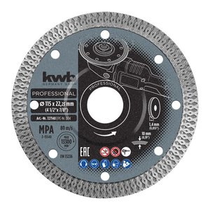 Disque diamanté continu professionnel de 115 mm pour lame de scie Kwb Grinder 49727140 - Product Image 1