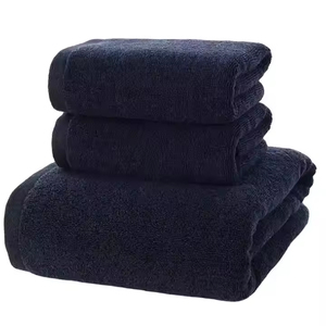 Serviette de bain bleue personnalisée pour hommes, séchage rapide, 100% coton, broderie, prix avantageux - Product Image 4
