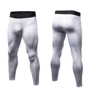 Pantalon Legging de Compression taille haute élastique qualité supérieure MMA entraînement vêtements d'entraînement Leggings pantalon de Compression mâle - Product Image 3