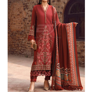Ensemble Shalwar Kameez 3 pièces, imprimé moderne, Shalwar Kameez pour femmes, Dupatta, taille adulte, sur mesure - Product Image 5