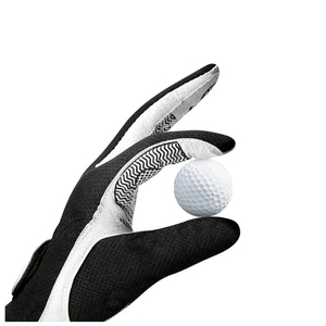 Nouveaux gants de golf en cuir véritable avec sangle de poignet réglable, gants de golf en cuir de cabretta véritable, fabricant et fournisseur - Product Image 2