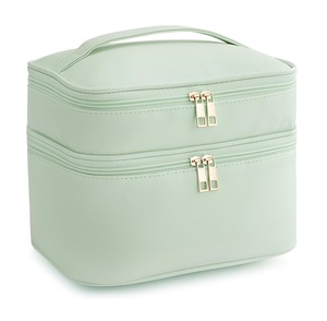 Wholesale Fashionable Leather Travel for Toiletry Bag Best Price <b>Makeup</b> <b>Case</b> with Zipper Closure Cosmetic Bags & <b>Cases</b> - Product Image 6