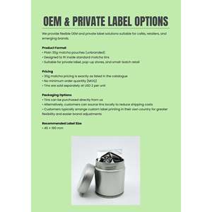 Boîte à matcha vide de 30g avec couvercle en aluminium, en argent, noir, blanc ou or, pour marque privée/OEM - Product Image 5