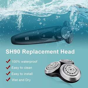 Cabezal de afeitado de doble cuchilla mejorado para afeitado facial, con rueda metálica duradera, reemplazo plateado para afeitadora eléctrica, cortador de doble cuchilla - Product Image 4