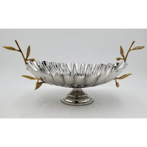 Bol de service pour les mariages et les fêtes, les fêtes et les fournitures de table à manger en aluminium moulé le plus fantaisie et unique - Product Image 4