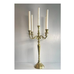 Candelabre en métal de qualité supérieure, porte-bougie multiple, parfait pour la décoration de mariage, l'ambiance de la maison et les accents classiques de la pièce - Product Image 3