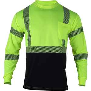 Uniforme de travail de construction et d'exploitation minière en polyester réfléchissant personnalisé, vêtements de travail à manches longues, logo personnalisé, vêtements de sécurité haute visibilité, unisexe, FR - Product Image 2