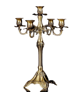 Candelabros de latón de diseño único con bola de cristal, candelabros de Calidad exclusiva para bodas y decoración del hogar - Product Image 5