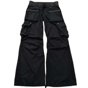 Prix d'usine Pantalon cargo unisexe 100% coton imprimé sur mesure style streetwear motif uni style hip hop plusieurs poches pour hommes - Product Image 1