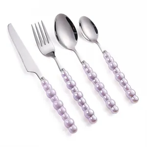 Best Supreme Quality Cheap Price Stainless Steel Wholesale Metal Flatware Custom Finishing Cutlery Set for Hotel Kitchenware
