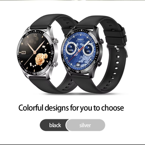 Montre connectée ECG PPG, écran tactile, bracelet en acier inoxydable, boîtier en verre trempé, étanche, rapport assisté par l'IA, comptage des pas - Product Image 2