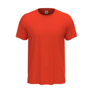 Camiseta de cuello redondo de algodón blanco de 180g de primera calidad para hombre, Camiseta de cuello redondo de gran tamaño con diseño de impresión personalizado al por mayor para hombre - Product Image 3