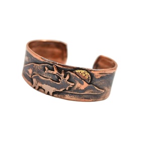 2027 China jewelry Indian Handmade gujarati <b>copper</b> Indian Summer Jewelry for women Handmade large cuff 28mm wide - Product Image 4