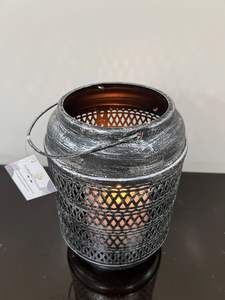 Linterna personalizable de hierro de alta resistencia, soporte de vela exclusivo para decoración del hogar de Navidad para uso en el jardín - Product Image 5