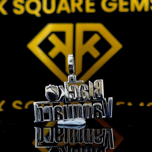 Pendentif nom personnalisé, pendentif glacé, tour de cou plaque nom personnalisé, bijoux personnalisés, cadeaux d'anniversaire pour elle, argent 925 - Product Image 3