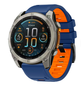 NUOVISSIMO Cinturino in Silicone Fenix 8 47mm/7s Pro/6S Pro/5s Plus Quickfit 22mm 26mm Regolabile in Gomma - Product Image 1