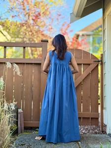 Algodón Resort Wear Dos piezas Vestido de vacaciones de verano Boho Handblock Dress Flowy Travel Outfit Floral Co-ord Set Mujeres - Product Image 4